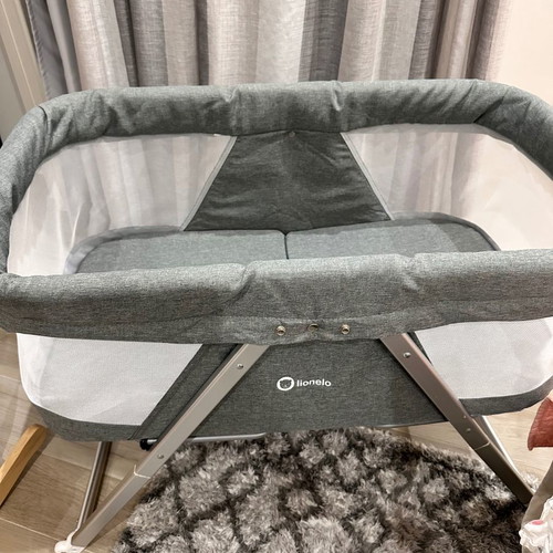 Lionelo Vera Folding Baby Cot used, gray