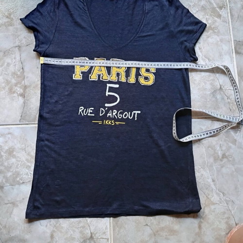 T-shirt Ikks new, size L, blue multicolor