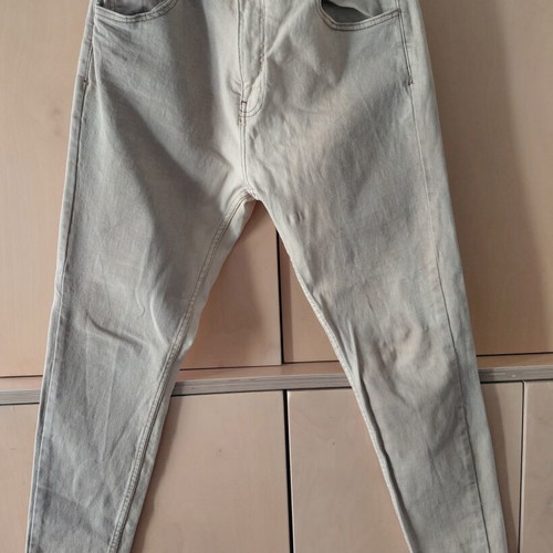 Pull & Bear men's jeans like new, stone washed beige-gray, size EUR 42