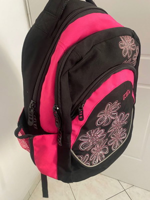 Polo backpack μεταχειρισμένο μαύρο/φούξια