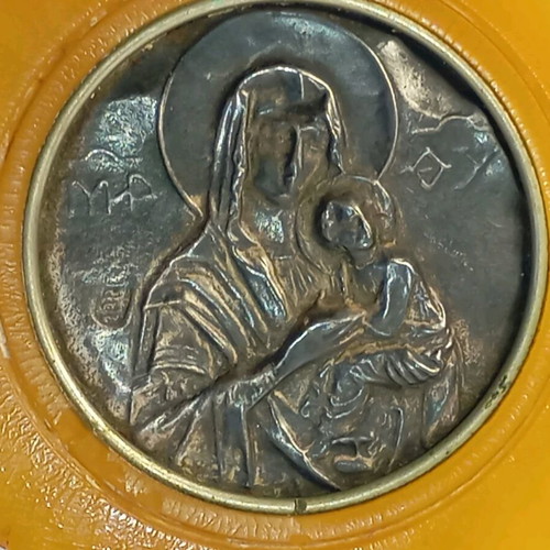 Vintage silver 1000 amulet used
