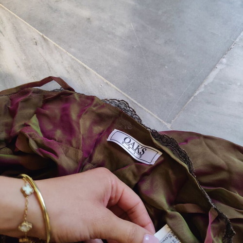 Oak dress like new, green and purple, size S