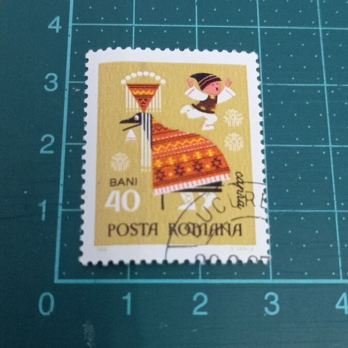 Romanian stamp 1969 New year like new
