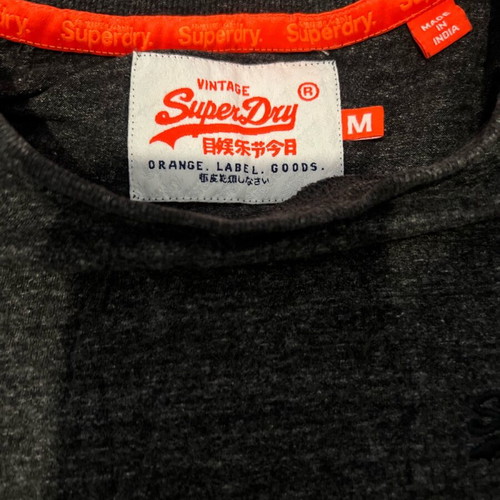 Superdry t-shirt size M, like new, black and grey