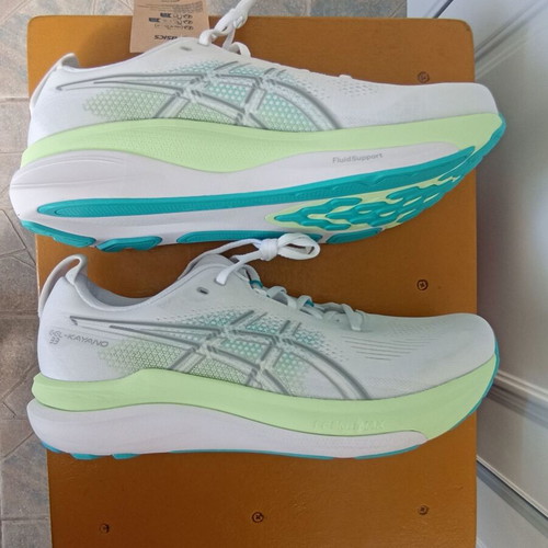 Asics GEL-Kayano 33 running shoes new, sizes 45 and 46.5, grey-yellow