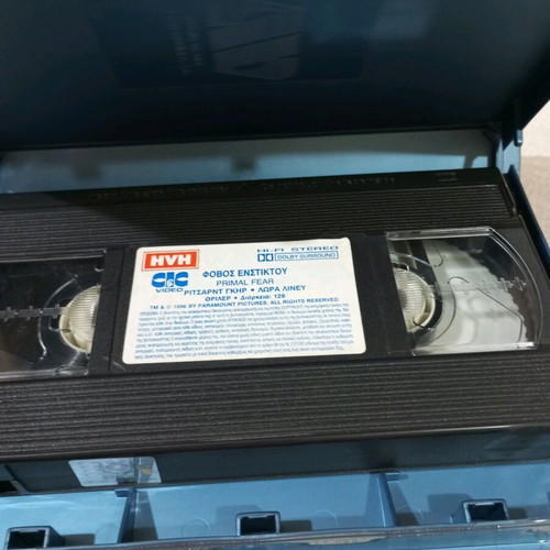 Primal Fear VHS used with Greek subtitles