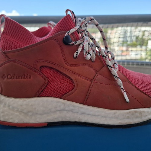 Columbia women's OutDry athletic shoes used, red, size 38