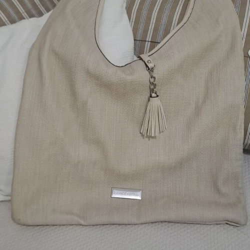 Prince Oliver shoulder bag used, ecru, polyester, large capacity