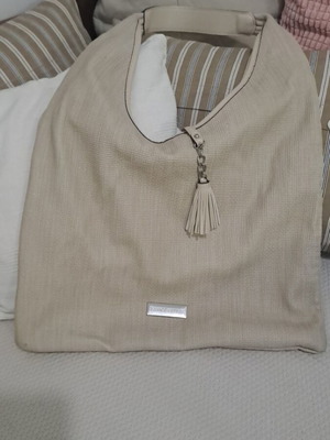 Prince Oliver shoulder bag used, ecru, polyester, large capacity