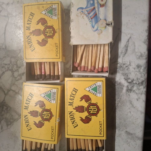 Vintage matchboxes like new
