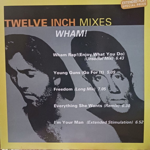 Wham Twelve Inch Mixes vinyl used, pop