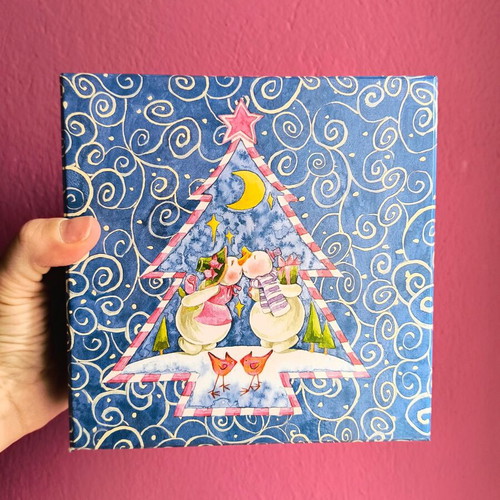 Christmas box new 16cm x 16cm