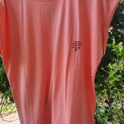 T-Shirt Handpainted Dream Urban Classics like new, black and pink, size M
