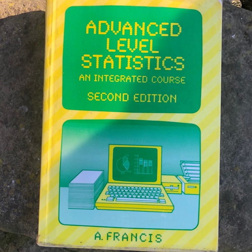 Advanced Level Statistics Book in English in very good condition
