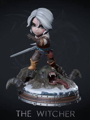 3D Ciri The Witcher new figure model