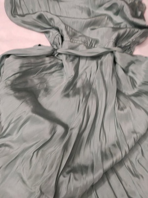 Silk midi dress BCBG Max Azria used, turquoise