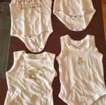 Set of 4 baby bodysuits for newborn