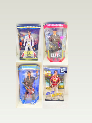 Elvis Presley Mattel dolls set of 4 like new