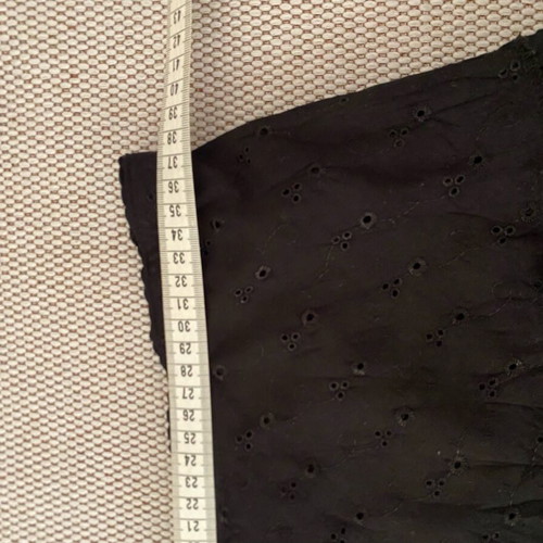 Midi skirt with pleats and tulle like new, black, size S/M