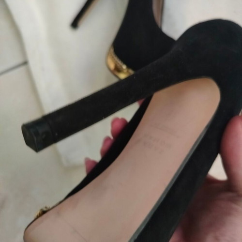 Zara black suede sexy heels size 37