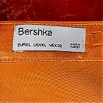  Φούστα σατέν κρουαζέ πορτοκαλί Bershka   No  έως XL