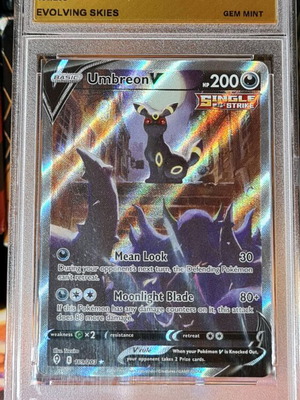 Umbreon V Sword & Shield Evolving Skies 2021 new Pokemon card