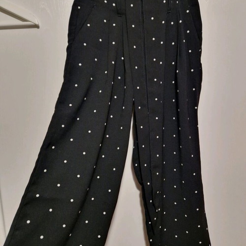 Jacqueline De Yong women's polka dot black-white XS pants new
