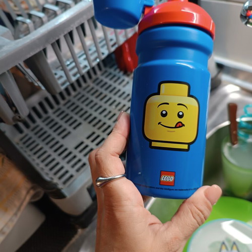 Lego Iconic Classic Water Bottle 0.39 L like new, blue