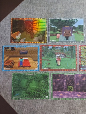Lot of 13 Panini Minecraft Create, Explore, Survive 2023 cards new