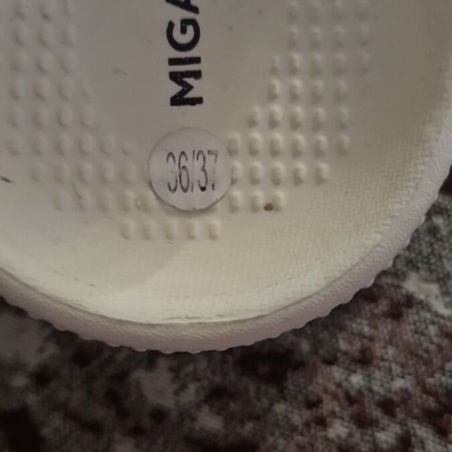 Migato white sandals size 36.5