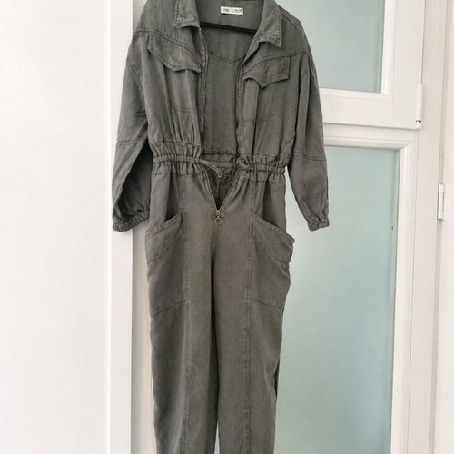 ZARA Girls Lyocell Utility Jumpsuit, 11-12 Years