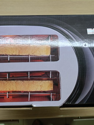 Toaster, black, 2-slice