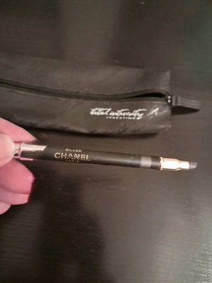 Chanel silver eye pencil used with Prestige pouch