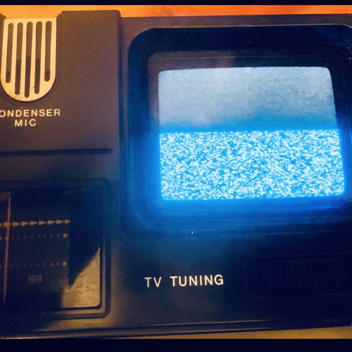 JVC radio cassette TV 1971 vintage portable player