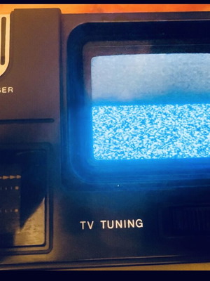 JVC 1971 portable radio cassette TV with microphone