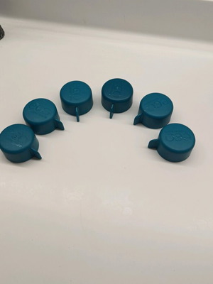 Tupperware bottle safety caps 750ml, six new