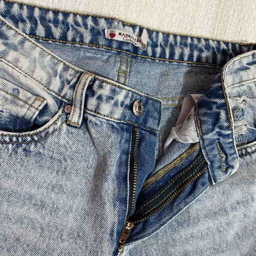 Marmalady jeans used with rips size S, blue