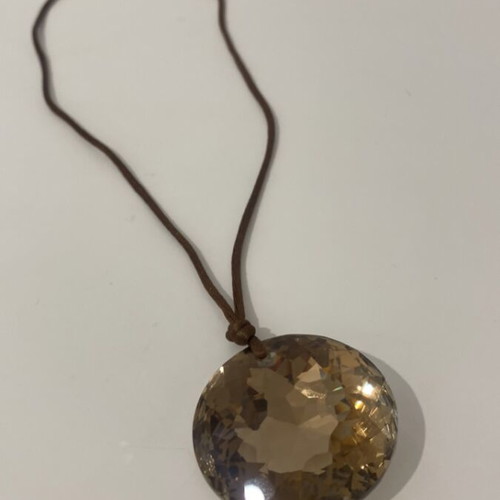 Handmade full moon necklace used