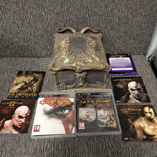 God of War 3 Ultimate Trilogy Pandora Box Collectors Edition PS3 game, excellent condition