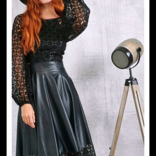 Lace dress new, black, size large