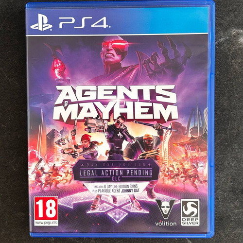 Agents Mayhem PS4 game like new with DLC code