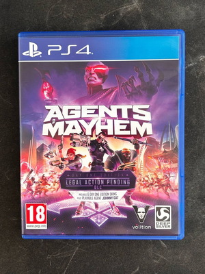 Agents Mayhem PS4 game like new with DLC code