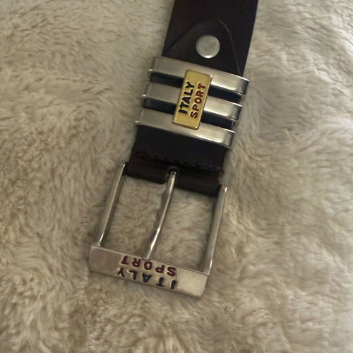 Leather belt new brown 1m x 4cm