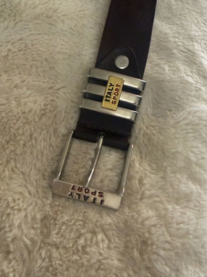 Leather belt new brown 1m x 4cm