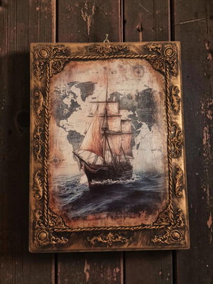 Handmade nautical decorative frame