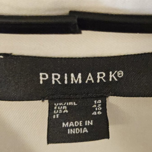 Primark women's casual shirt XL, off-white, oversized