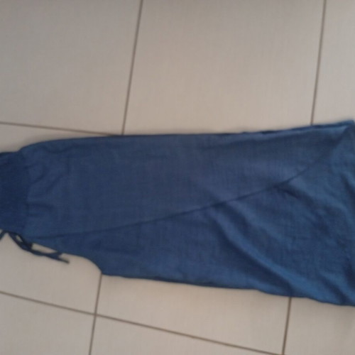 Wide leg pants wrap design blue, like new, size XL