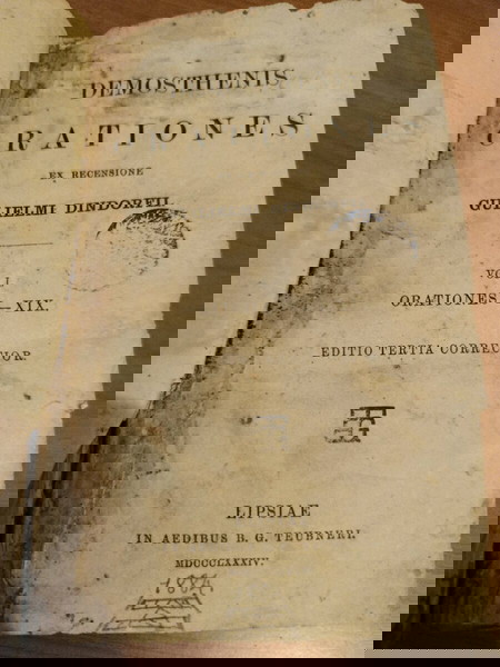 Demosthenis orationes, vol 1 , Λειψία 1884