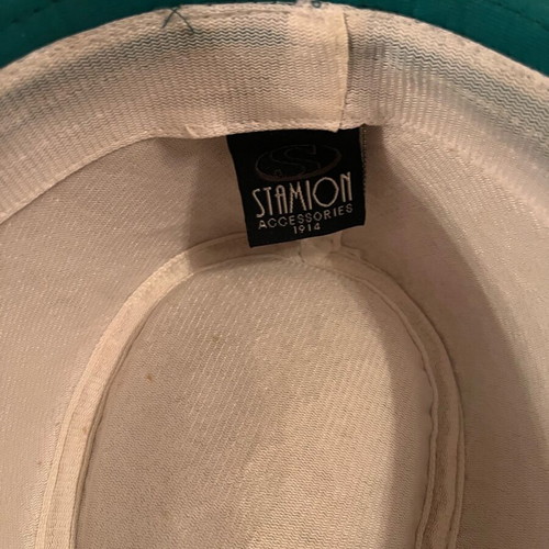 Stamion children's and youth hat like new, beige and turquoise