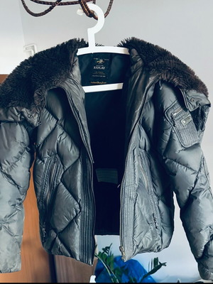 Replay unisex μπουφάν με πούπουλο και γούνα, σαν καινούργιο, μέγεθος M